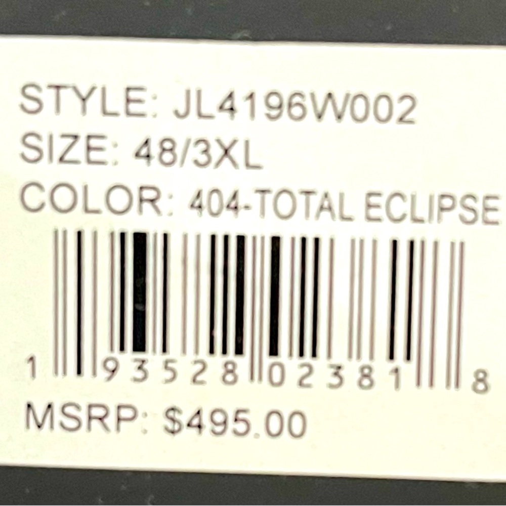 NEW Jared Lang blue and black checkered overcoat - Picture 6 of 13